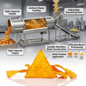 Línea de Producción Automática de <span class=keywords><strong>Doritos</strong></span>, Máquina para Hacer Nachos y Chips de Maíz con Función de Panificación y Laminadora de Masa, Capacidad de 150-300 kg/h - Product Image 1