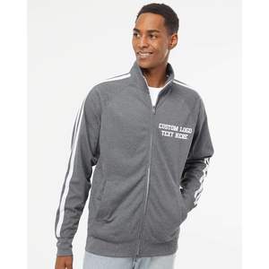 Chaquetas personalizadas con cremallera completa para hombre Texto con logotipo bordado Exp70ptz disponible en 5 colores - Product Image 2