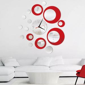 2022 nouveau autocollant 3D <span class=keywords><strong>chiffres</strong></span> romains acrylique miroir <span class=keywords><strong>horloge</strong></span> <span class=keywords><strong>murale</strong></span> mode bricolage Quartz horloges montre décoration de la maison salon autocollants - Product Image 3