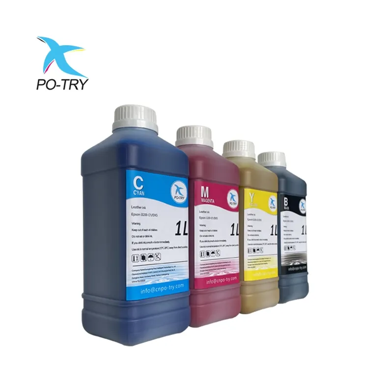 New Digital Printing Magnetic Ink Refill Suitable For Leather Surface Yellow Leather Edge Ink Dyeing Machine
