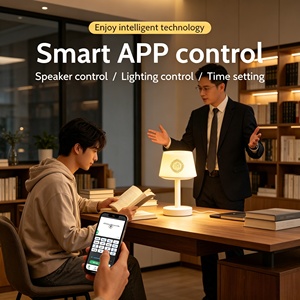 Lámpara de escritorio LED islámica Equantu con control táctil, altavoz de Corán, Bluetooth, lámpara LED inteligente portátil, reproductor de Corán - Product Image 3