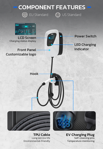 EV elektro araba için <span class=keywords><strong>Pilot</strong></span> Sino PEVC2107U AC şarj aleti tip 1 3 faz elektrikli araç şarjı 7kw 11kw 22KW şarj kazık Ev şarj istasyonları - Product Image 4