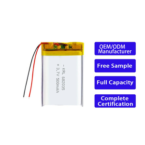 Batteries lithium-ion 3,7 volts OEM ODM 682035 500mAh pour moniteur bébé, cellule polymère, vente en gros d'usine - Product Image 1