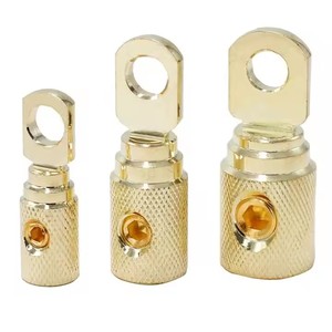 1 buah blok Terminal tipe O untuk Audio mobil dimodifikasi kawat catu daya PVC 0GA 4GA 8GA konektor tembaga murni peredam Input Amp otomatis - Product Image 1