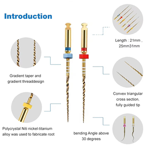 Nhà sản xuất sản xuất nhiệt kích hoạt nhiều tapers Vàng nha khoa ROTARY tập tin cho kênh gốc điều trị - Product Image 6