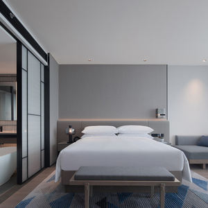 Conjunto de muebles de habitación de hotel de fabricación moderna Orangefurn proyecto apartamento cama armario combinación conjunto de muebles de dormitorio de hotel - Product Image 2