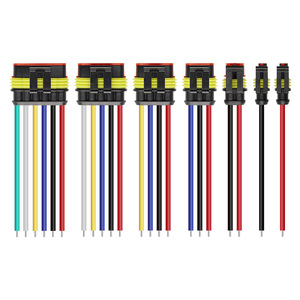 Faisceau de câbles automobile étanche Tyco à 1, 2, 3, 4, 5 ou 6 broches avec gaine en nylon et caoutchouc pour prise de lampe au xénon de voiture - Product Image 2
