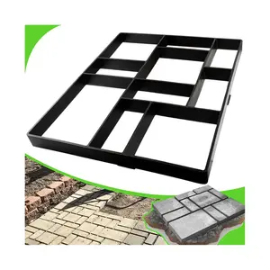 23.6 "x 19.7" x 1.8 "yeniden kullanılabilir beton yolu Maker kalıpları finişer çim Patio Yard bahçe DIY geçit kaldırım kaldırım kalıpları (10-Grid)