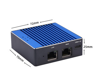 고급 미니 AI PC 방화벽 라우터 컴퓨터 보안 네트워크 게이트웨이를 위한 WIFI 3G/4G 모듈을 사용한 듀얼 LAN 에지 컴퓨팅 - Product Image 1