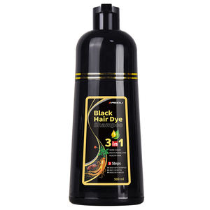 <span class=keywords><strong>Shampooing</strong></span> de teinture pour cheveux à base de plantes OEM 3 en 1 Couverture grise 500ml <span class=keywords><strong>Shampooing</strong></span> de teinture pour cheveux noirs pour femmes et hommes - Product Image 6