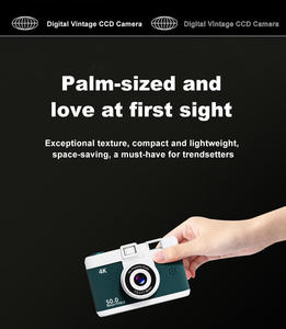 Caméra numérique intelligente WiFi avec zoom optique 4x, grand angle, écran 2,0 pouces, double objectif, caméscope CCD, carte SD, vidéo HD, selfie - Product Image 5