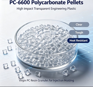 เม็ดพลาสติกโพลีคาร์บอเนต Virgin PC‑6600 ความโปร่งใสสูง เม็ดเรซินพีซีไหลได้ดี เกรดสำหรับการฉีดขึ้นรูป สำหรับชิ้นส่วนอิเล็กทรอนิกส์ - Product Image 4