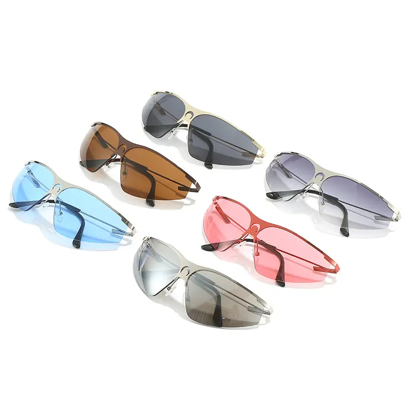 2023 New Y2k Half Frame Gm Brand Punk Sports Glasses Women Fashion Cycling Sunglasses 2022 Sports Fashion Cycling Sunglasses