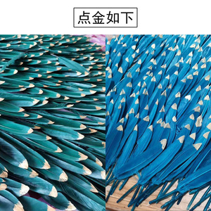 Plumes Naturelles, Plumes d'Oie Teintées, Grandes Plumes Rigides pour la Décoration Intérieure, Accessoires - Product Image 4