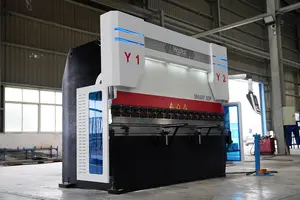 HGTECH sanayi 160T 200T 4000mm katlanır CNC sac Metal bükme makineleri ve satılık sac işlemek için basın fren