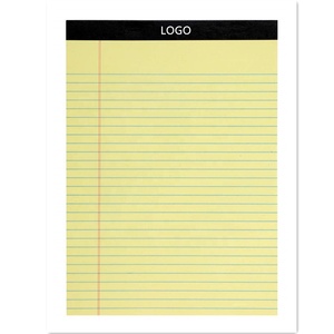 Custom Legal Wide Ruled Notepad Legal <strong>Pad</strong> Canary 50 Sheet <strong>Paper</strong> <strong>Pads</strong> 12 Pack - Product Image 2