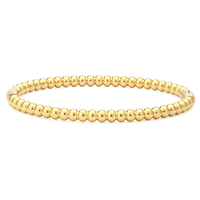 Bracelet en acier inoxydable plaqué or PVD 18 carats avec motif de perles, fermoir design, bijoux de mode, vente en gros