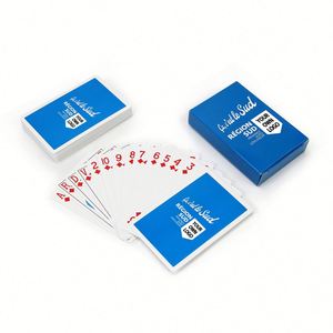 France Mylar Vinyl <b>Playing</b> High Quality Custom Design 32 <b>Cards</b> Paper Game Jeux De Carte Belote With Case - Product Image 2