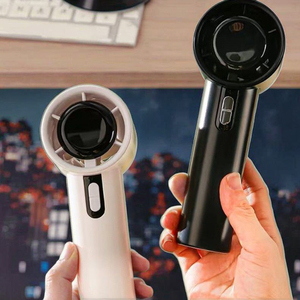 Quạt cầm tay mini tốc độ cao 100 cấp độ, màn hình kỹ thuật số, công suất gió mạnh, kiểu dáng súng bắn gió, có thể in logo theo yêu cầu. - Product Image 1