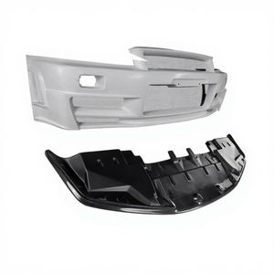 กันชนหน้าคาร์บอนไฟเบอร์สไตล์นิสโมใหม่ พร้อมลิ้นกันชนใต้กันชนแบบ Bolt-On สำหรับ R34 GTR ปี 1998-2002 - Product Image 1