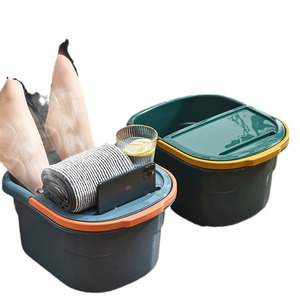 Home Massage Foot Bath Bucket Plastic Calf Length Multi Purpose Foot Spa Basin For Adults - Product Image 2