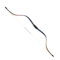 Vente en gros 20-50lbs AF tir à l'arc Zhu Ran Curly érable bleu arc fait à la main arc classique pour la compétition 20-50lbs