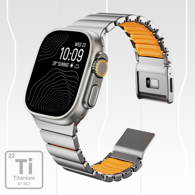 Magnetic Titanium Band Compatible with Apple Watch Ultra 3/2/1 Band 49mm Series 11 10 46mm 45mm 44mm 42mm SE 3/2/1 9 8 7 6
