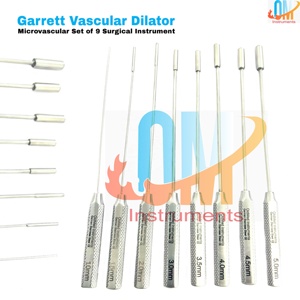 ชุดขยายหลอดเลือดขนาดเล็ก Garrett แบบแมนนวล ทำจากเหล็กกล้าไร้สนิมคุณภาพสูง 8 ชิ้น ได้รับการรับรองมาตรฐาน CE ISO ใช้ซ้ำได้ ระดับ Class I - Product Image 1