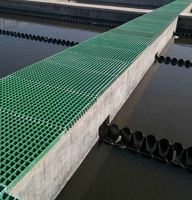 Plateformes d'inspection antidérapantes résistantes à la corrosion, fabriquées directement en usine, en fibre de verre FRP GRP, panneaux de grilles