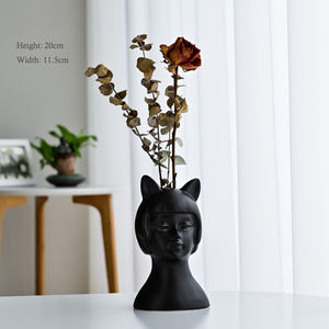 Vase en céramique abstrait en forme d'<span class=keywords><strong>ange</strong></span> de haute qualité, fait à la main, décoration personnalisée pour la maison, céramique et <span class=keywords><strong>poterie</strong></span> émaillée - Product Image 5