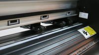 Fábrica 28 ''Modelo lujoso de HE720 Plotter de corte de pegatinas de gráfico de vinilo de contorno semiautomático Hecho en China