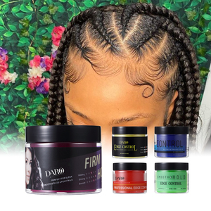 Marque privée Soins des cheveux Produits coiffants <span class=keywords><strong>Ve</strong></span> <span class=keywords><strong>Gel</strong></span> de tressage à moulage fort Cire pour cheveux noirs Booster de contrôle des pointes brillantes - Product Image 1