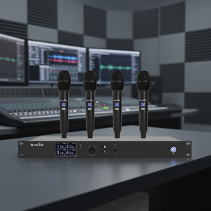 HUAIN Hochwertiges Wiederaufladbares 2-Kanal/4-Kanal Nierenförmiges Drahtloses Handmikrofon UHF Digitales Drahtloses Konferenzsystem - Product Image 3