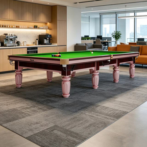 Table de billard et de <span class=keywords><strong>snooker</strong></span> Tengbo 12 pieds, cadre de qualité tournoi, poches en cuir, pour usage domestique et commercial - Product Image 3