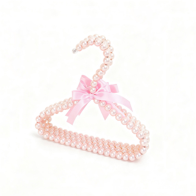 Wholesale Fashionable and Luxury Pet Accessories Colorful Pearl Dog Pet Clothes Hanger