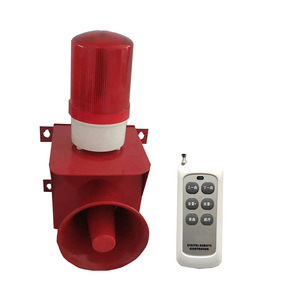 Alarme audiovisuelle industrielle GDL-YY81 55 dB IP65 DC 12V 24V, lumière d'avertissement de chantier avec télécommande - Product Image 1