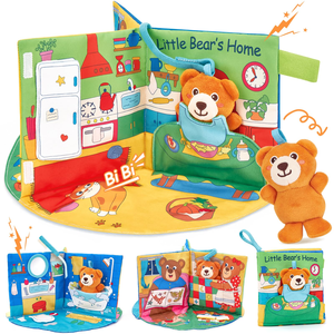Libro sensoriale <span class=keywords><strong>Montessori</strong></span> per neonati 9-12 mesi, essenziale per i viaggi in auto - Product Image 1