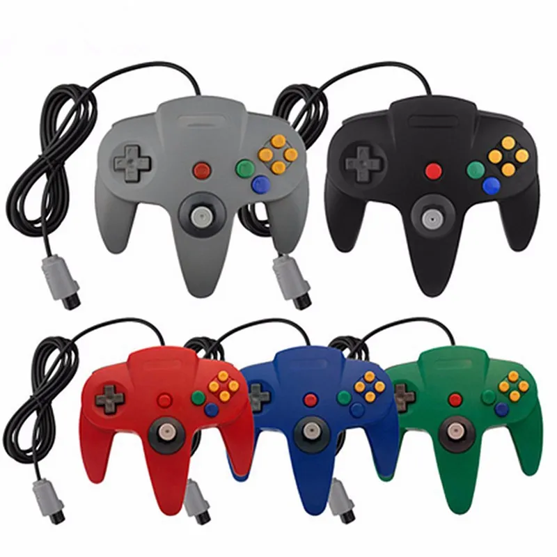 Pengontrol Berkabel untuk N64 Cconsole Plug Game Pengontrol Berkabel Joystick Joypad Gamepad untuk N64 5 Warna