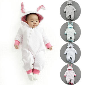 Ropa de Bebé al por Mayor Popular en EE. UU., Sudadera con Capucha de Algodón con Orejas de Animales para Bebés - Product Image 1