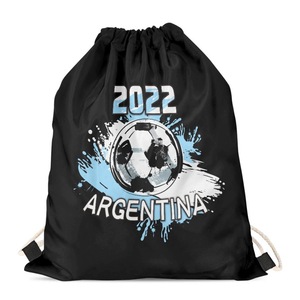 Sac à cordon avec imprimé drapeau de l'Argentine, football <span class=keywords><strong>2022</strong></span>, grande capacité - Product Image 1