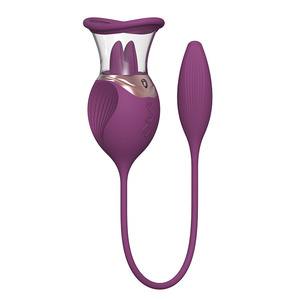 4-in-1 Multifunktions-Rosen-Vibrator mit Saugfunktion und Zungenlecker-Massagegerät für Erwachsene Frauen - Product Image 1