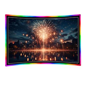 RGB Ánh Sáng 32 43 49 Inch Đa Cảm Ứng Điện Dung Phẳng/Cong IPS LCD Màn Hình Arcade Chơi Game Đầy Đủ HD 1080P Cảm Ứng Màn Hình Màn Hình - Product Image 1