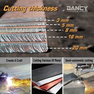 Mesin Pemotong Plasma Udara Portabel 220V 60A CUT60 Ketebalan Pemotongan Maksimum 20mm Tanpa Obor Pilot Arc Start Plasma Cutter untuk Penggunaan DIY - Product Image 4