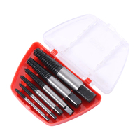 Juego de brocas extractoras de tornillos con guía, para remover tornillos rotos o dañados, juego de extracción rápida y fácil.