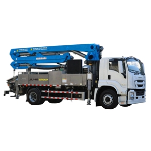 Pompe à béton de petite taille JIUHE Factory, haute efficacité, nouvelle vente chaude, bon prix, 25m 30m, camion pompe à béton - Product Image 2