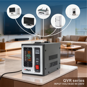 Regulador de Voltaje <span class=keywords><strong>AVR</strong></span> Monofásico de 220V CA y 2000VA, Tipo Relé, Estabilizador de Voltaje para Refrigerador y Televisor - Product Image 1