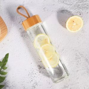Bouteille d'eau en verre borosilicate de qualité alimentaire supérieure, 20 oz et 27 oz, avec couvercle métallique, pour adultes, enfants, sports, activités de plein air et consommation quotidienne - Product Image 4