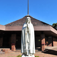 Statue de Vierge Marie en Marbre Blanc de Grande Taille Décoration Extérieure pour Église Catholique Notre Dame Sculpture TRFK-MCM052