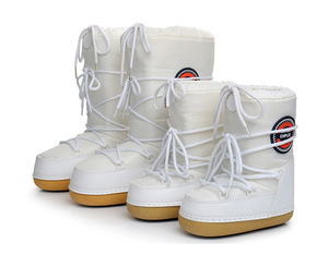 Stivali da Neve Impermeabili alla Moda per <span class=keywords><strong>Donna</strong></span>, Design Staccabile, Piattaforma Piatta e Leggera, Caldi e Eleganti per Bambini e Adulti - Product Image 2