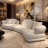 Canapé d'angle en tissu moderne de Foshan, ensemble de canapés en forme de L, meubles en dropshipping Alibaba
